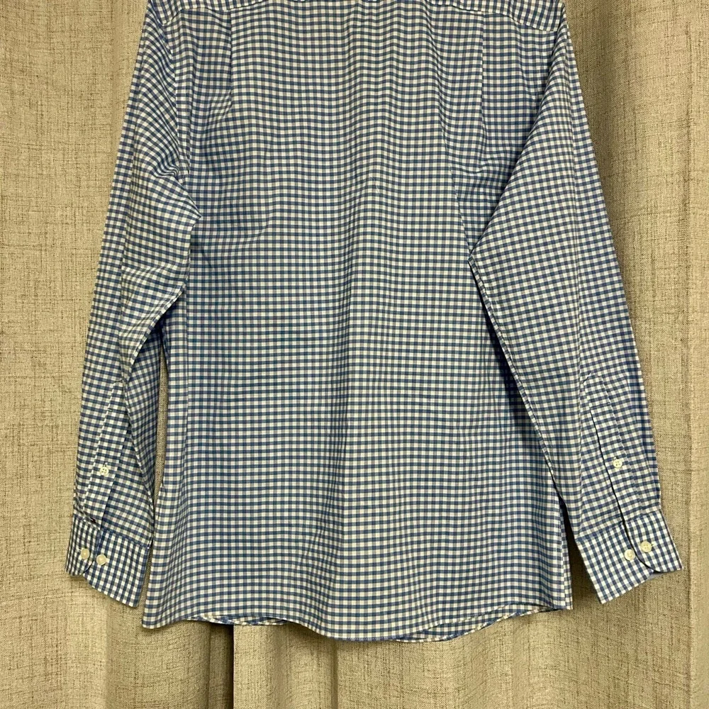 Tommy Hilfiger Light Blue Gingham Men's Shirt - Picture 5 of 5